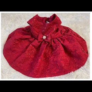 Red baby dress